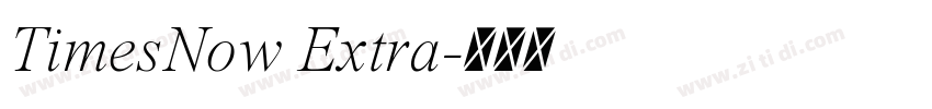 TimesNow Extra字体转换